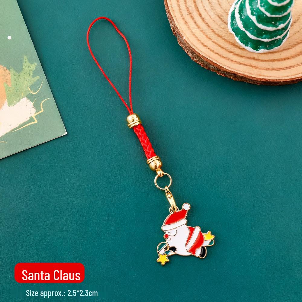 Charming Metal Christmas Tree Keychain & Cartoon Backpack Pendant