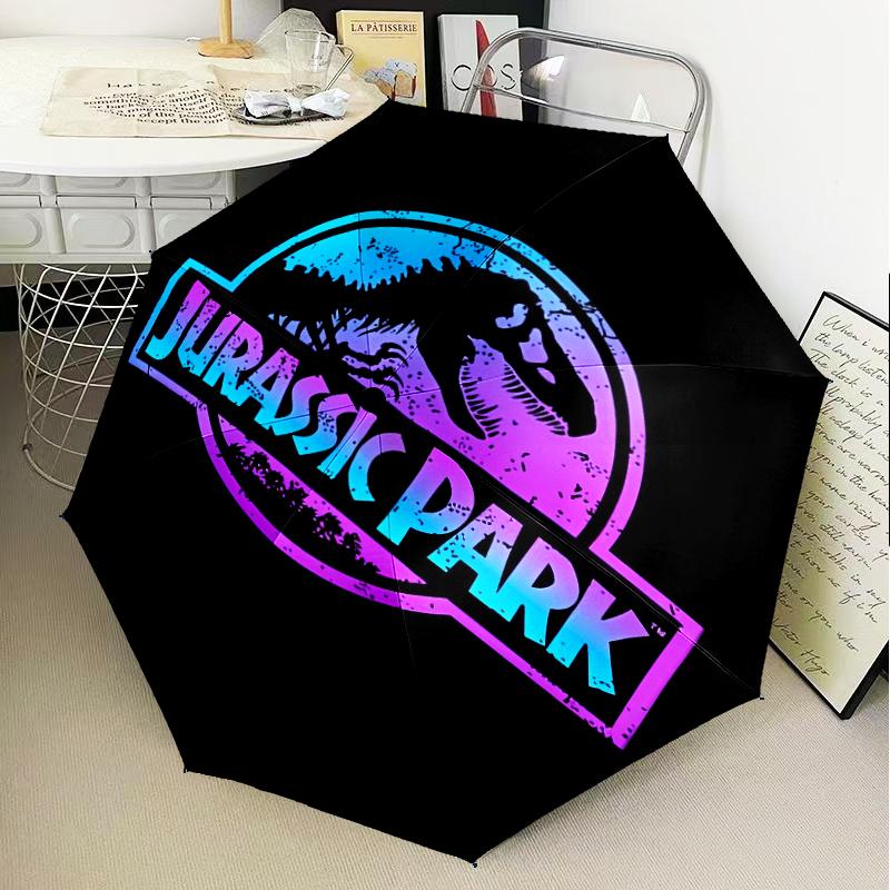 Jurassic Dinosaurs Adventure Umbrella Folding umbrella, automatic umbrella 8-Frame for Travel, camping Use Gift for Halloween Christmas
