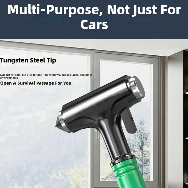 Compact Emergency Tool Featuring Window Breaker Seat Belt Cutter and Safety Hammer Suitable for Car Safety Easy to Use