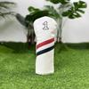 PU Leather Golf Head Cover Double Line Wood Headcover Durable Golf Club Protector  Golf Supplies