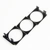 52Mm 2" 3-Hole Car Instrument Dashboard Radio Gauge Meter Mount Bracket Black X1