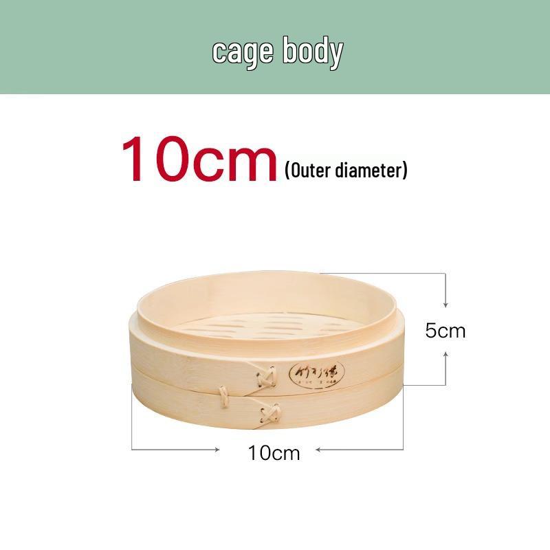 Bamboo Steamer Basket for Steamed Buns, Mantou, and Baozi