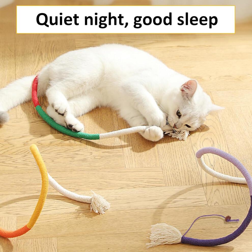 Pack of 3 Catnip Toys for Cats, 70 Cm Catnip Stick and Teething Rope, Interactive Dental Care Toys, Natural Catnip Filled