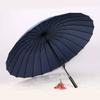 Ombrello Automatico Rinforzato Antitempesta Extra Large, 24 Stecche, Manico Lungo Dritto per Uomo, Ombrello Grande con Manico Dritto Doppio Spessore