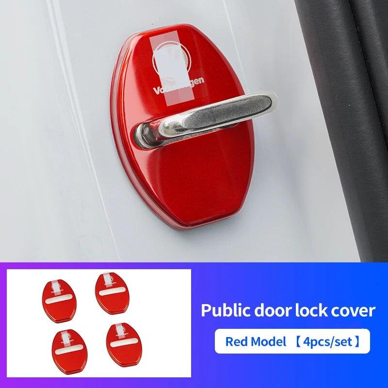 Car Door Lock Buckle Protection Cover For For Volkswagen VW Magotan Passat Golf Tiguan Sagitar Lamando MK7 MK8 Cc ID4 ID3 Bora