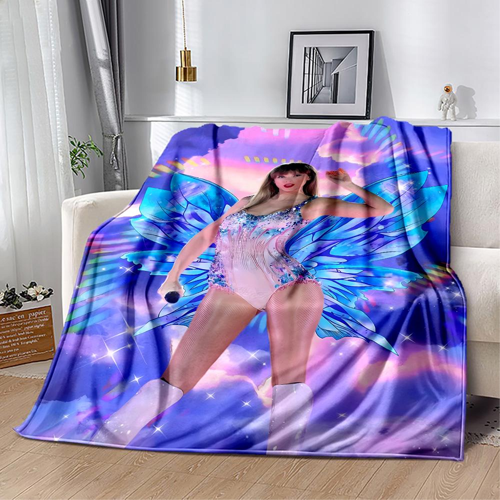 Love And Music Festival Flannel Blanket-Soft and Suitable for Sofas,Beds,Offices,Travel,All Seasons,Great Gift for Holidays and Birthdays.