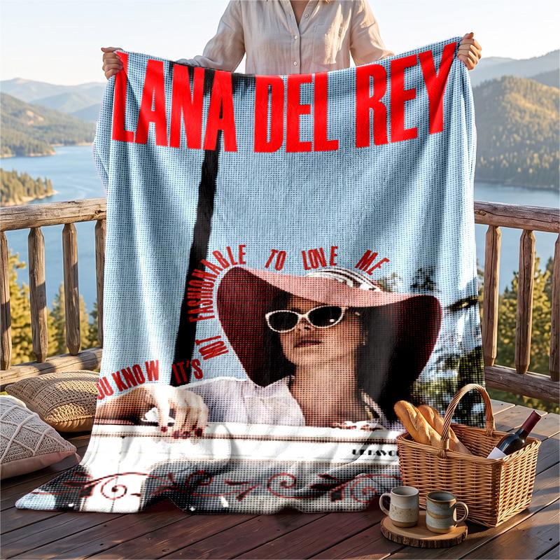 Warme Flanelldecke, Lana Del Rey Leichte Gemütliche Decke für Bett Sofa und Täglichen Gebrauch