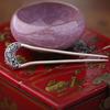 Vintage  Thai  Peony Hanfu Hair Accessory U-Shaped Short Hairpin Classical Everyday Ethnic Style Jewelry For Women