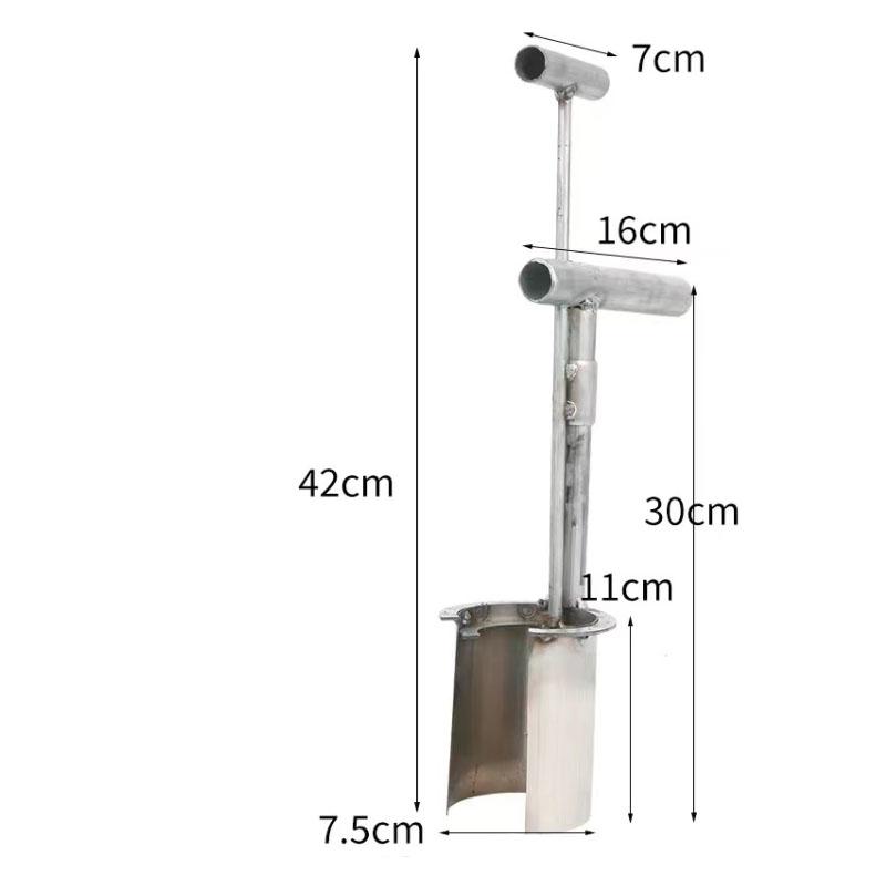 Plant And Fruit Tree Seedling Transplanter Stainless Steel Garden Barrel Transplanter Plant Flowers Diging Seedlings Artifact
