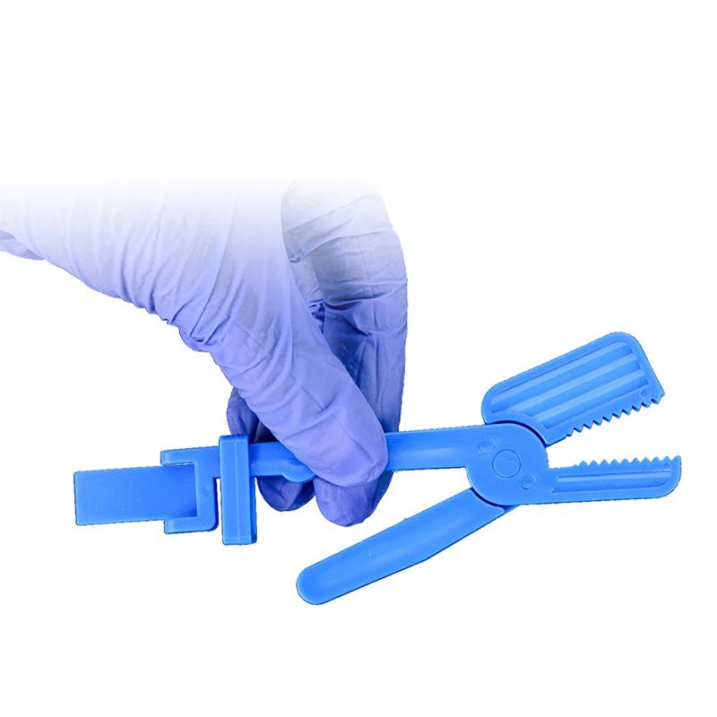 5 Pezzi Clip Portafilm Raggi X Dentali Blu Plastica di Alta Qualità Scatto Strumento Radiografico Consumabili Laboratorio Odontoiatrico