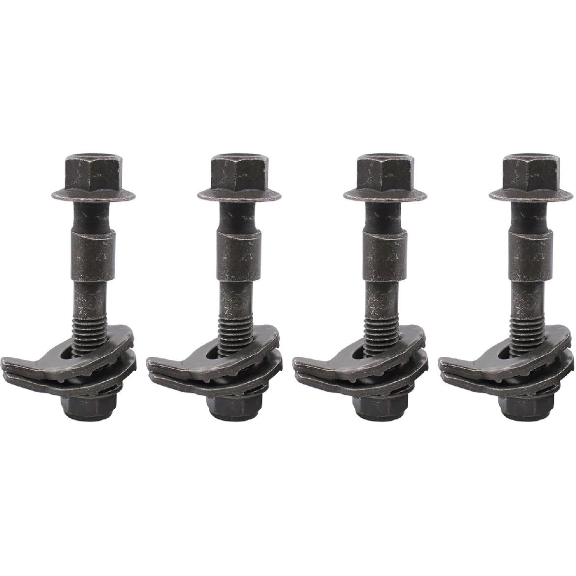 ApplianPar Набор из 4 болтов с эксцентриком 14 мм, регулируемый комплект для коррекции развала, комплект для выравнивания для автомобилей, переднее левое и правое колесо