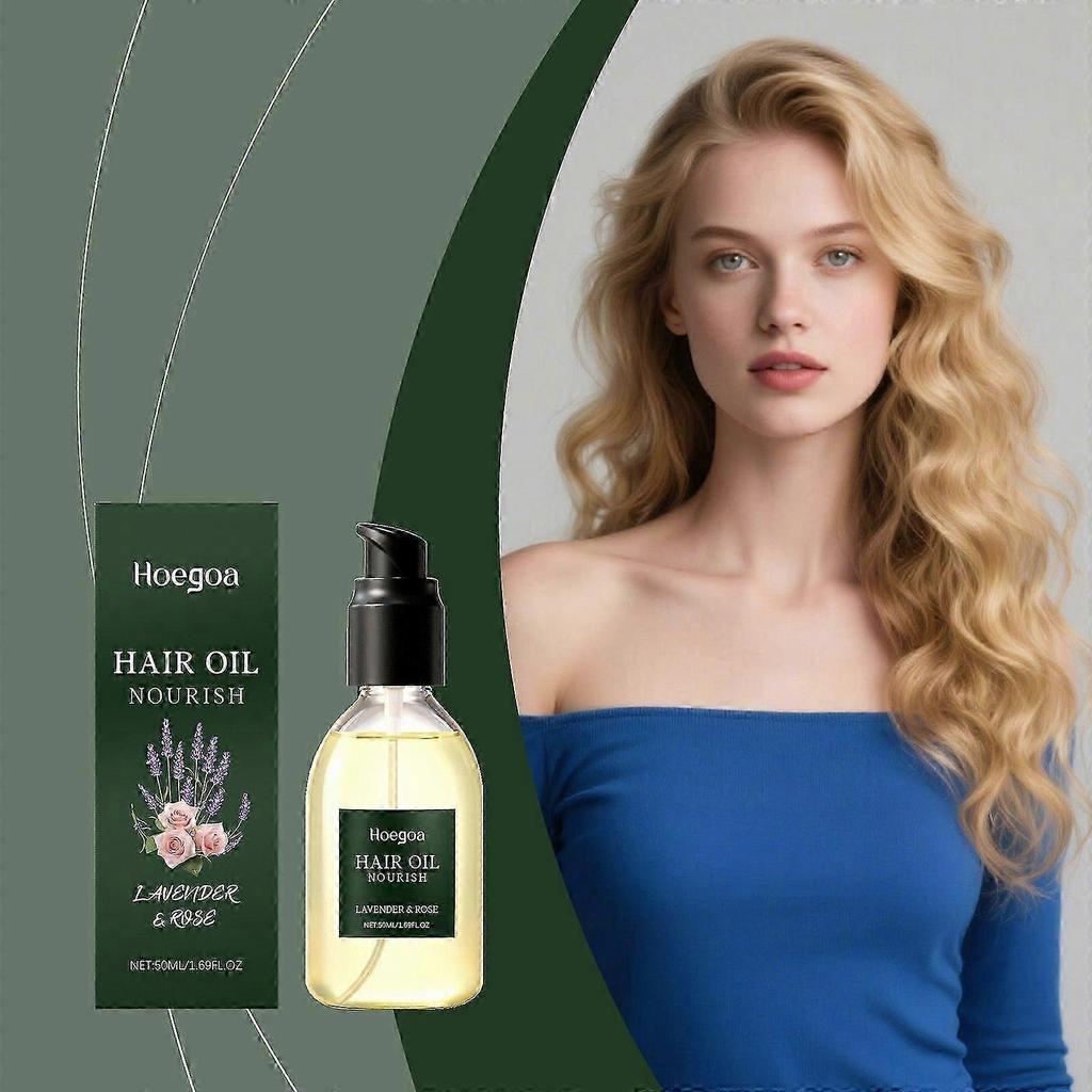 Lavendel & Patchouli Haaröl - Verleiht Glanz und glättet Spliss - Hitzeschutz-Serum für beschädigtes & krauses Haar - Nährend für trockenes lockiges Haar