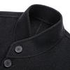 FAPAI Men's Pure Wool Stand-Collar Overcoat