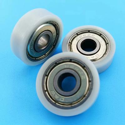 6*22*7Mm Planar Wheel Nylon Pulley Pom Roller Ball Bearing Pulley Bearing Wheel Sliding Converyor Wheel