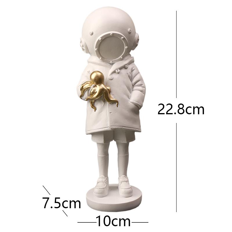 

Cross border best-selling diving girl resin handicraft decorations Home living room porch TV cabinet decorations deepsea