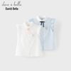 DAVE & BELLA Girls' Embroidered Short Sleeve Shirt