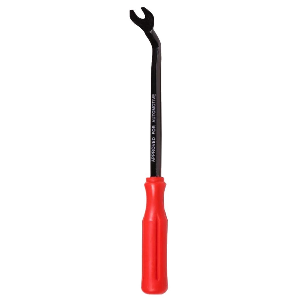 6 Inch Black Oxide Fastener Remover Clip Removal Tool with Red Plastic Handle