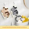 Cute Cartoon Towel Can Be Hung Kitchen Absorbent Hand-drying Rag Three-layer Thickened Coral Velvet Handkerchief
