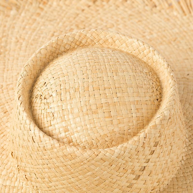 Spring and Summer New Raffia Big Eave Hat, Mori Girl Tide Hat, Raffia Big Edge Hat, Big Burr Casual Hat Tide Hat