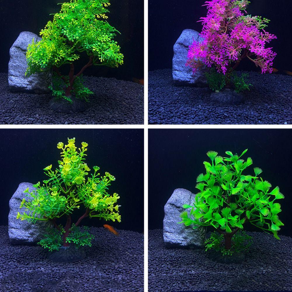 Decorative Simulation Small Tree Non-fading Water Grass Ornaments Underwater Plant  Aquarium