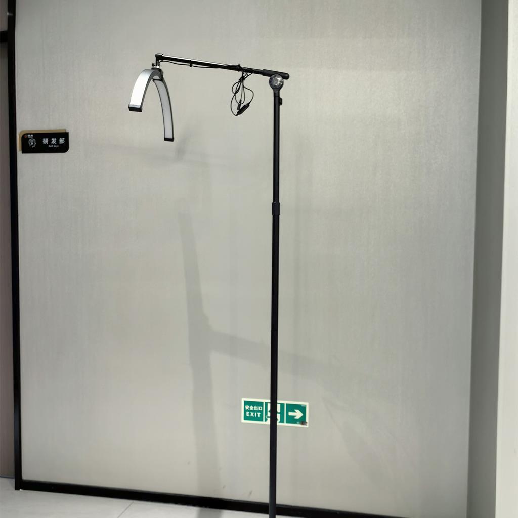 308LED 28 Inch U-shape Floor Beauty Lamp Nail & Lash Moon Lamp Three Color Temperatures and Ten