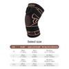 1Pcs Knee Support Knitted Nylon Copper Ion X-Type Stable Patella Compression Straps Ligament Strain Knee Pads Men Women