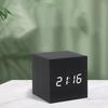 Retro Glow Clock Wood Desk Clock Decoration Supplies Digital LED Alarm Clock  Home