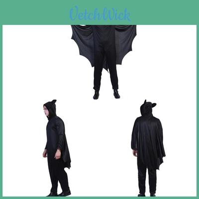 Halloween Bat Cosplay Costume For Men With Polyester Material For Cosplay Events