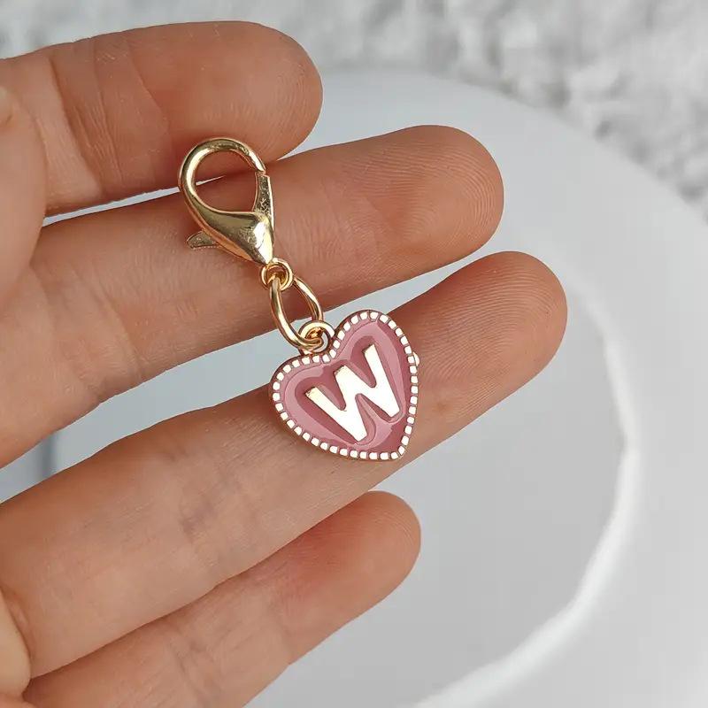 

Милий Алфавіт 26 Літер Серце Брелок Для Сумок Навушників Шарм Підвіски Аксесуари Подарунки З Застібкою-Омаром W