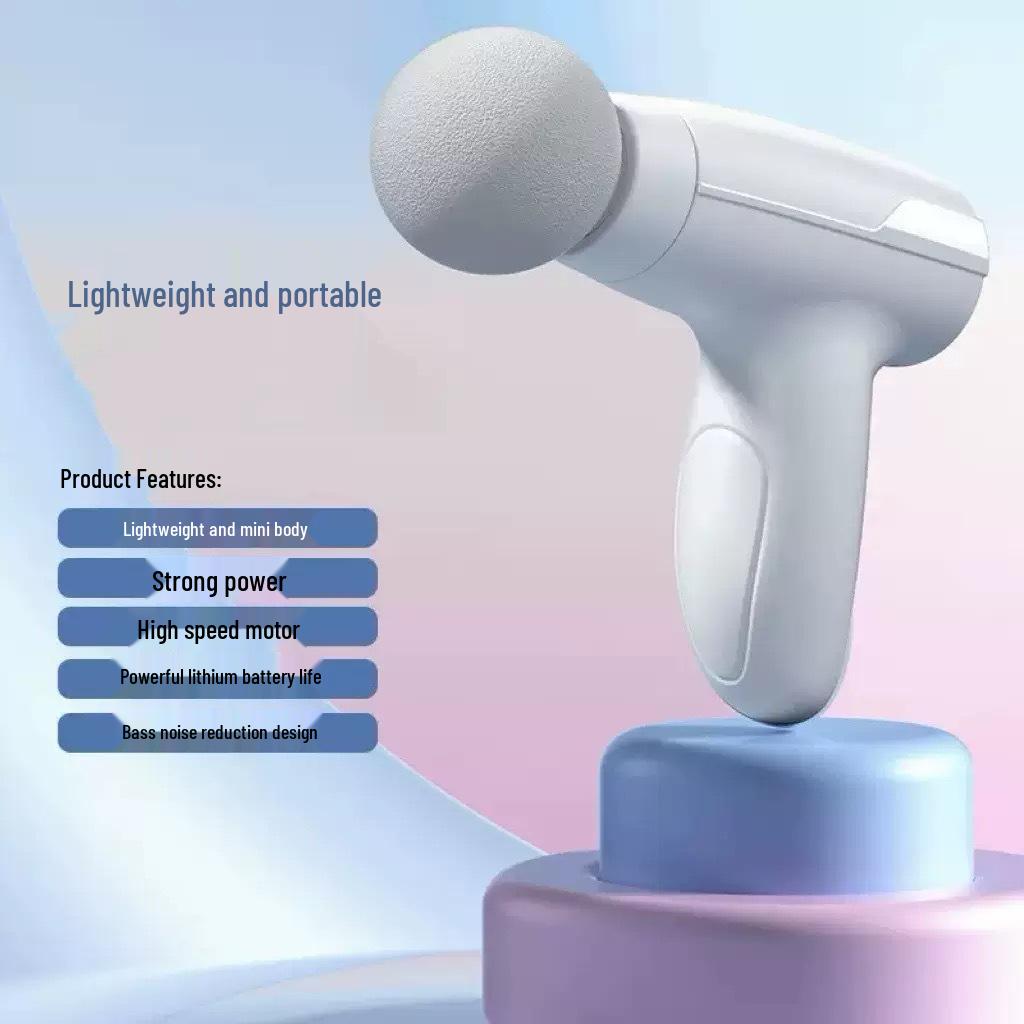 Portable Mini Neck & Muscle Massager - Electric Fitness Vibration Fascia Gun Gift