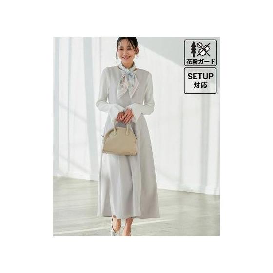 ROPE PICNIC Pollen Guard/Clear Twill Jumper Skirt/Set-up compatible (Light Gray (08))