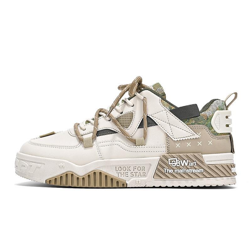 Autumn new fashion sports thick baseplate shoes men's trendy men's shoes student shoes men's casual shoes