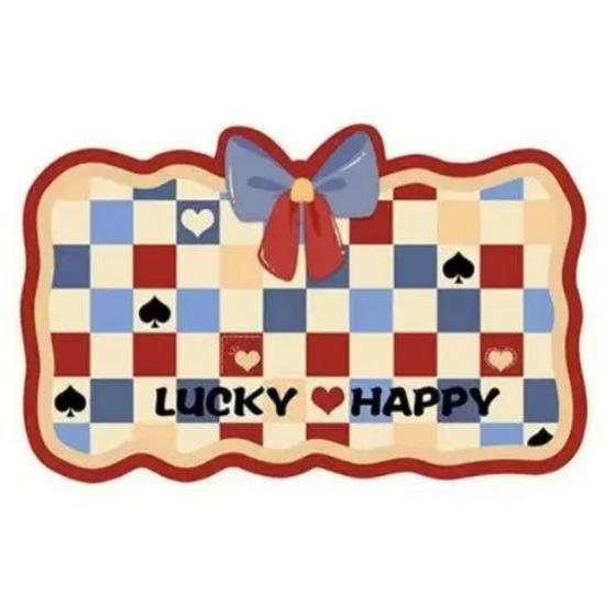 Ins Wind Bow Bathroom Bathroom Diatom Mud Floor Mat Living Room Entry Carpet Water Absorbent Non-slip Foot Mat