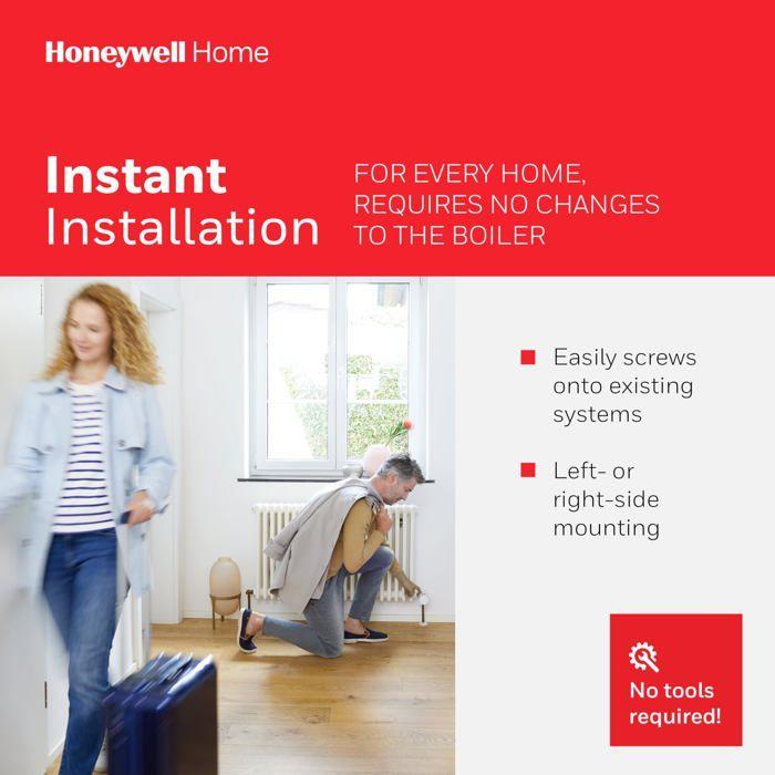 Elektronická hlavice radiátoru - honeywell home - hr27 - programovatelná - moderní design - úspora energie