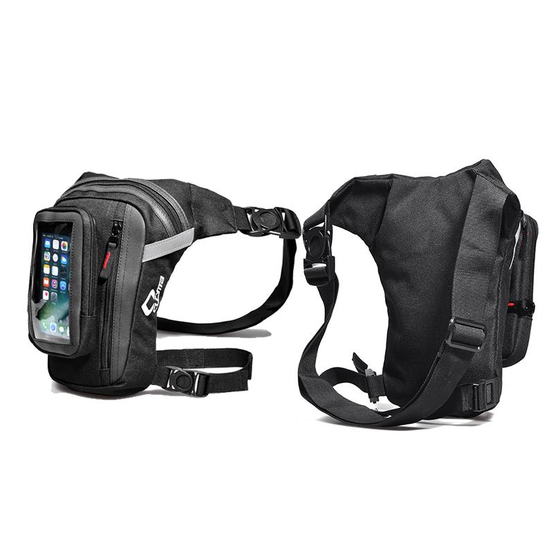 Capacity Cucyma Large Motorcycle Leg Bag Outdoor Sports Close Fitting Waist Bag