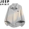 JEEP SPIRIT Men's Faux Layered Polo Sweatshirt