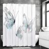 Butterfly Shower Curtain, Bathroom Decorative Shower Curtain, Waterproof Shower Curtain with Hooks