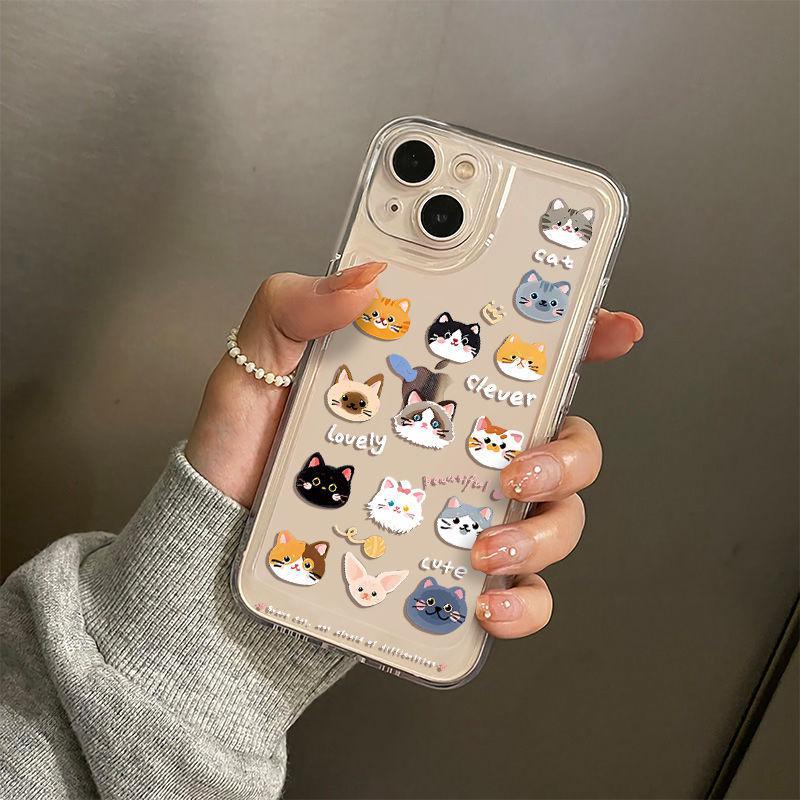 Applicable to iPhone11promax Apple phone case Huawei cartoon transparent 11r anti-drop 11pro dog cat