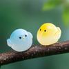 50Pcs Luminous Mini Resin Cute Small Skylark Chicken Figurine Micro Landscape Fairy Garden Miniatures Home Decor Diy Accessories
