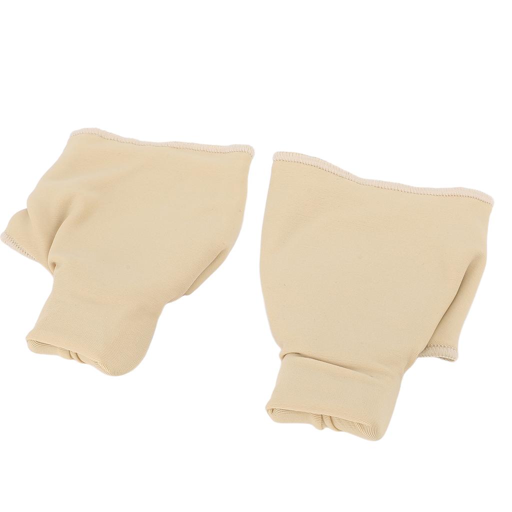 Bunion Corrector for Men and Women Nylon SEBS Breathable Big Toe Splint Straightener with Silicone Non Slip Strip for Foot Pain Skin Color