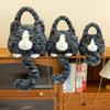 Plush Cat Cute Backpack With Tail Design Tote Bag Suitable For Daily Commuting