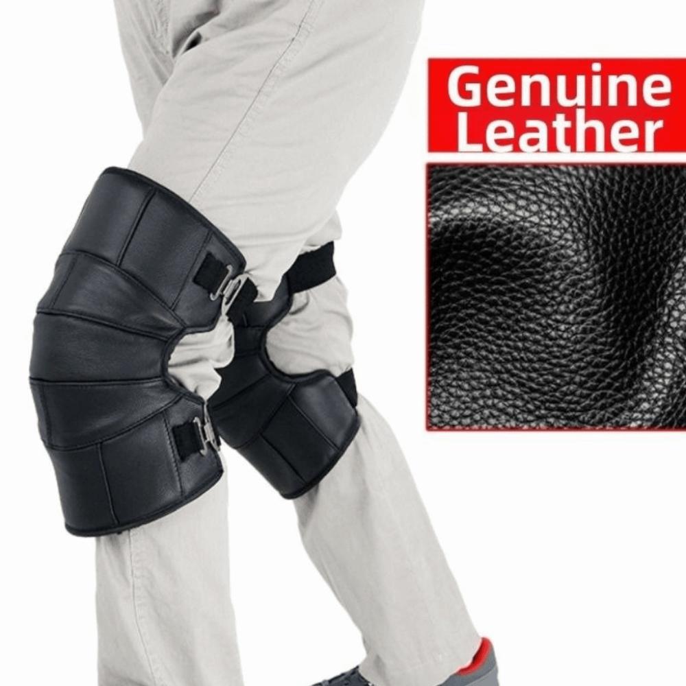 Cowhide Cycling Knee Pads Windproof Thermal Leg Warmers Comfortable Motorcycle Kneepad  Men/Women