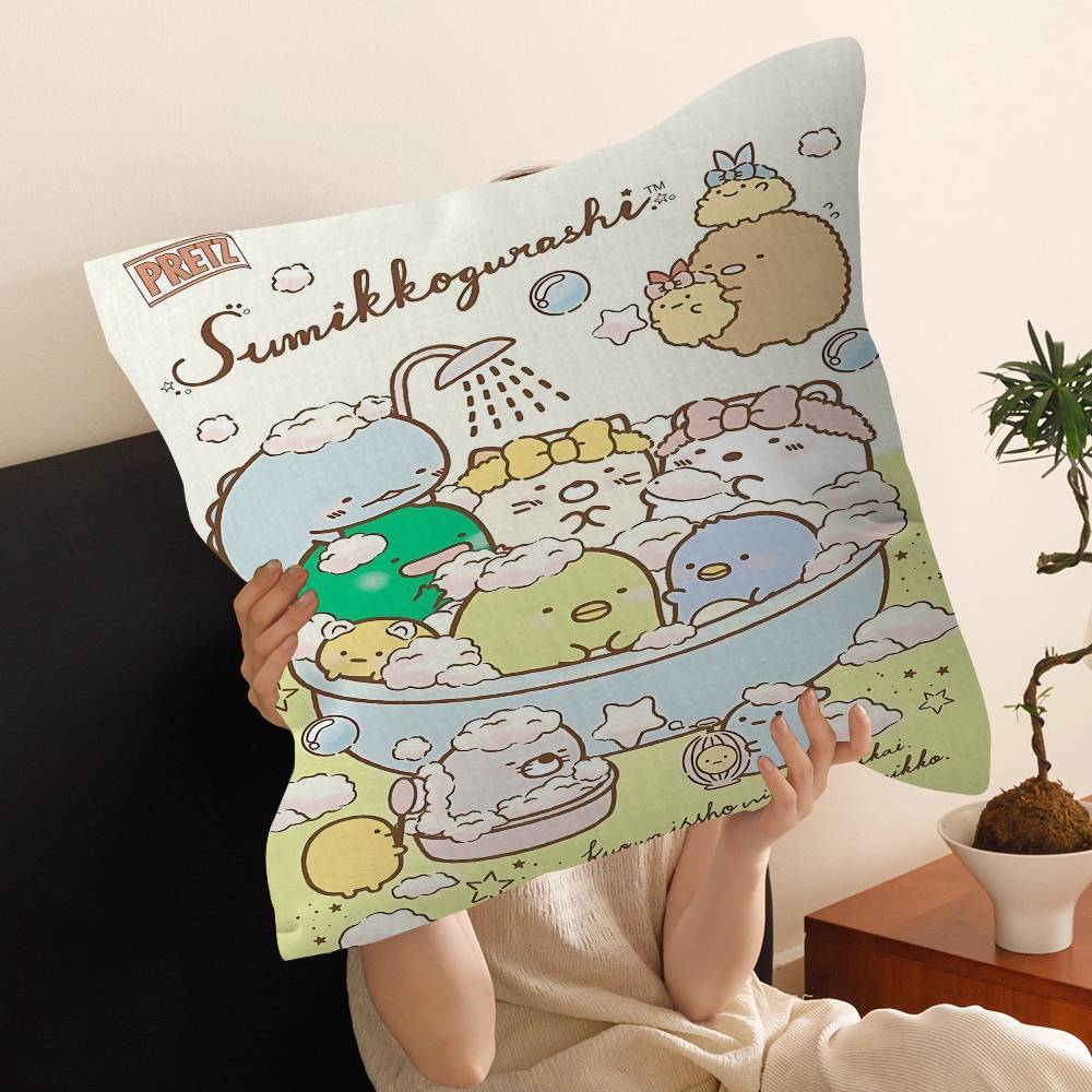 Japan Anime Sumikko Gurashi Personalized Picture Text Home Decorative Pillows Household Gifts 45x45cm