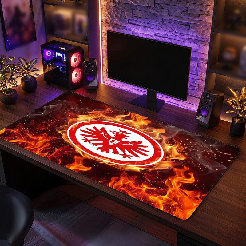 Tappetino Mouse Grande Stampa Calcio Eintracht Frankfurt, Tappetino Esteso Antiscivolo per Scrivania da Gaming per Ufficio Casa