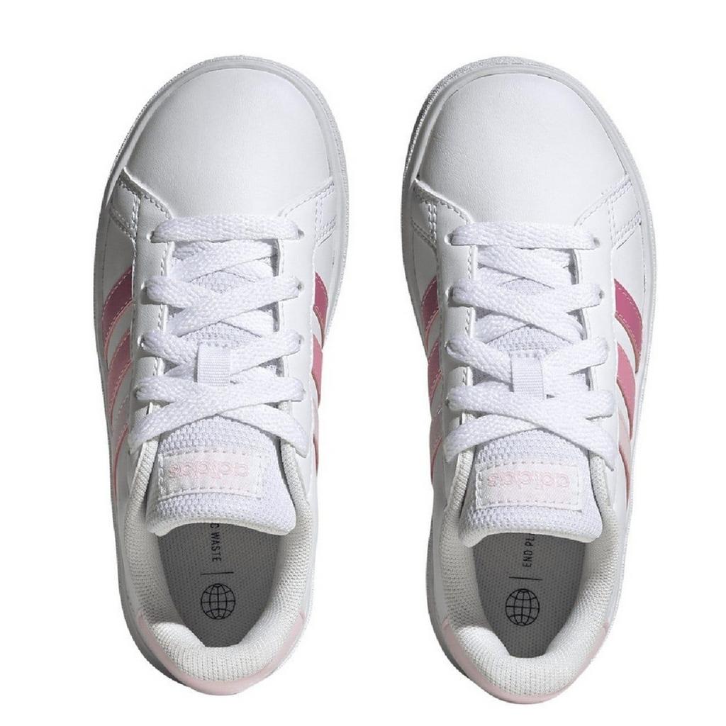 Adidas Childrens/Kids Grand Court 2.0 Synthetic Leather Trainers