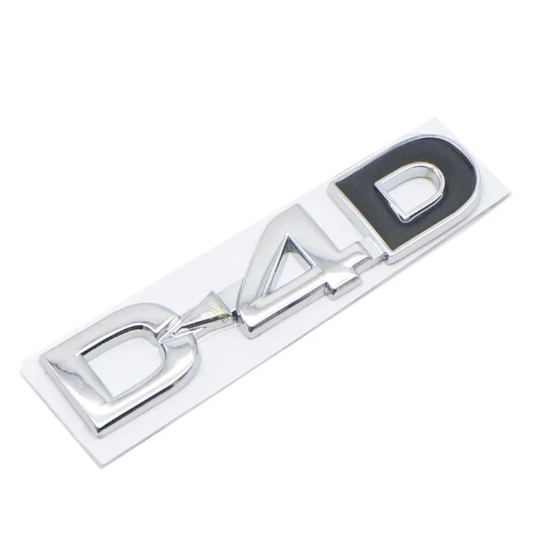 3D Metal D4D Letters Logo Rear Trunk Badge Sticker Emblem Car Styling For Toyota Land Cruiser Corolla RAV4 Verso Prado Camry