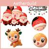 Soft Santa Claus Deer Plush Pillow Toy For Kids Xmas Gift