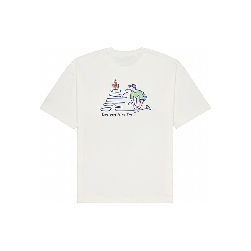 New Balance Illustration T-shirt Asia Sizing  White  Unisex NEE26041-IV XXL