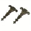 1pcs Retro Bronze Zinc Alloy Butt Hinges Ornament Hinges Decorative Elements Antique Wooden Box Decorative Hinge Repair Tools