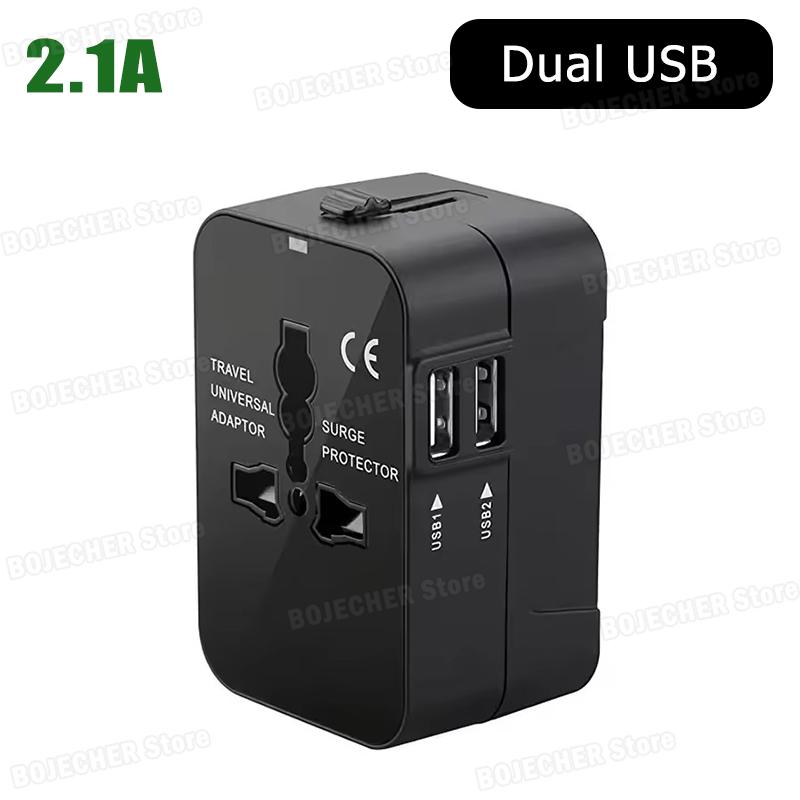 

Universal Travel Adapter With USB TYPE C Ports Wall Charger AC Power Converter For EU US UK AU Plugs Worldwide Conversion Socket